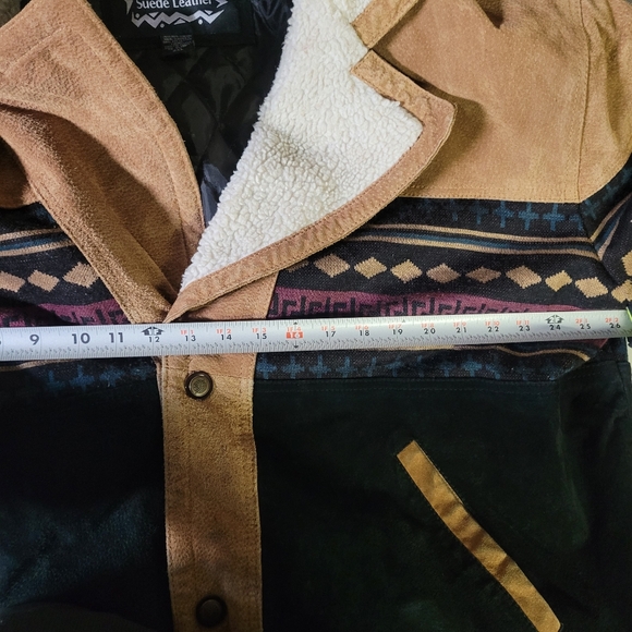 Vintage Casual Outfitters Western Aztec Pattern Mens Coat Size 2XL Bomber Jacket - Picture 10 of 10